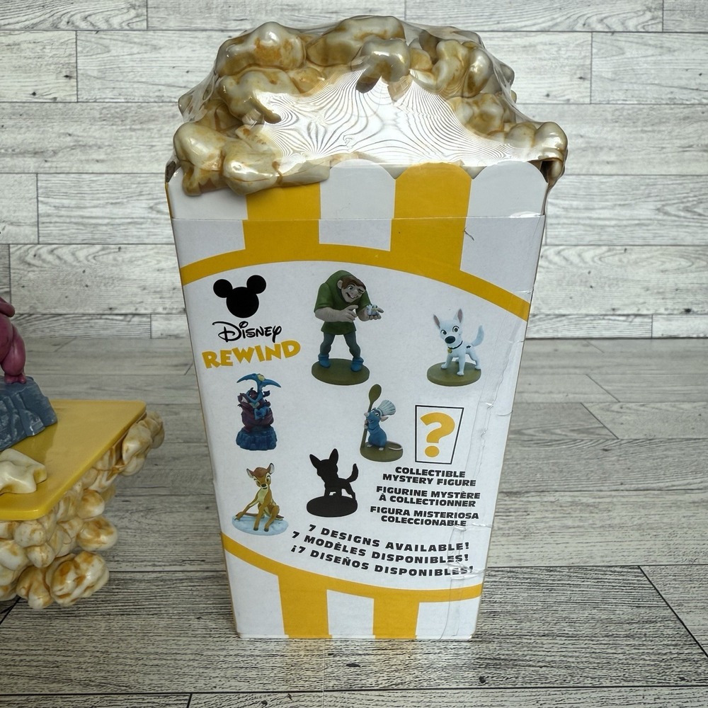 2 Disney Rewind Series 3 Mystery Figure Popcorn Box & Art 1 Open 2 Sealed - Picture 2 of 5